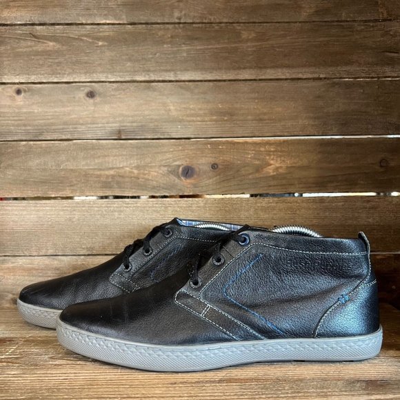 Mens Hush Puppies Black Gresham Roadcrew Ankle Comfort Chukka Boots Size 9 M GUC main image 6
